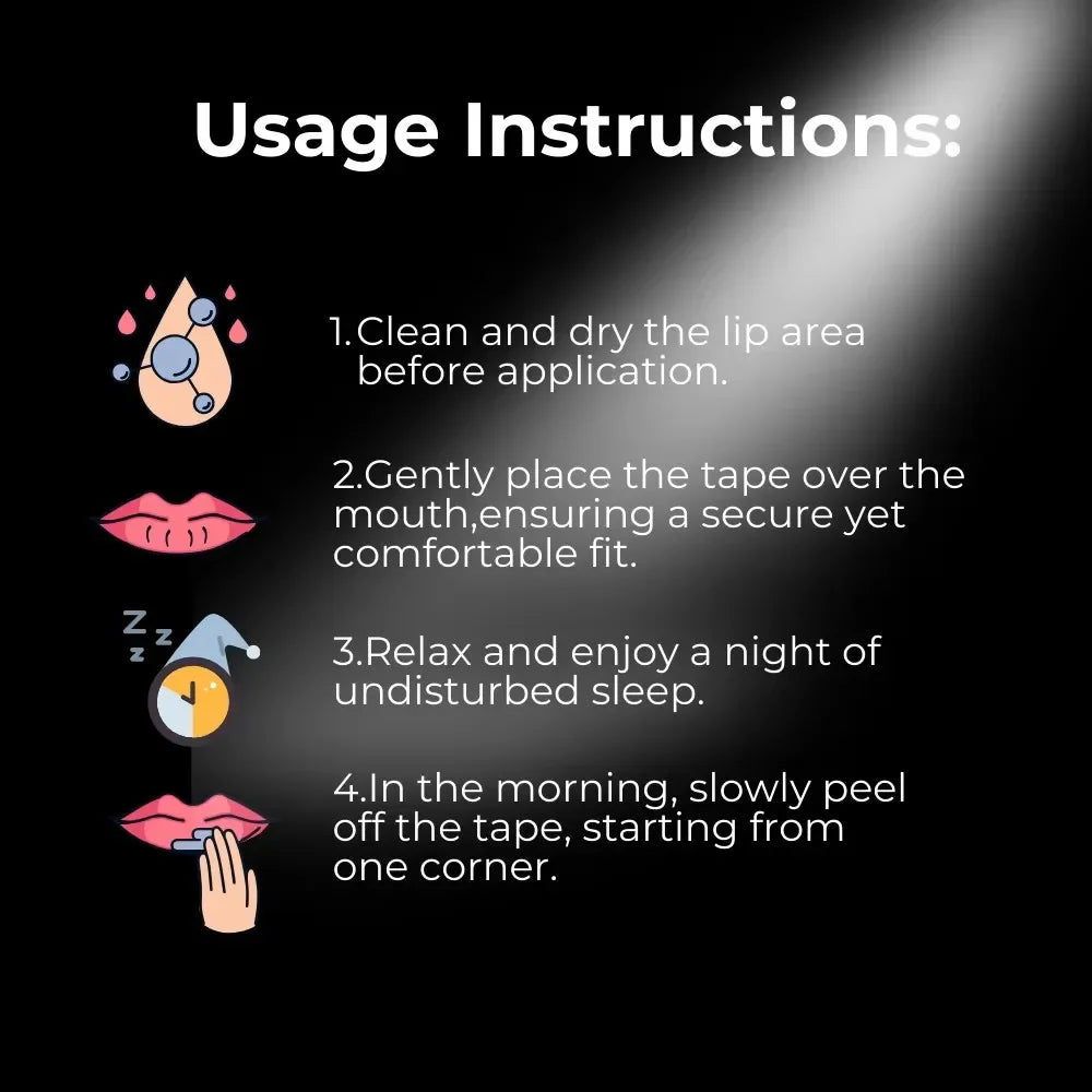 30/60Pcs Mouth Tape Anti Snoring 